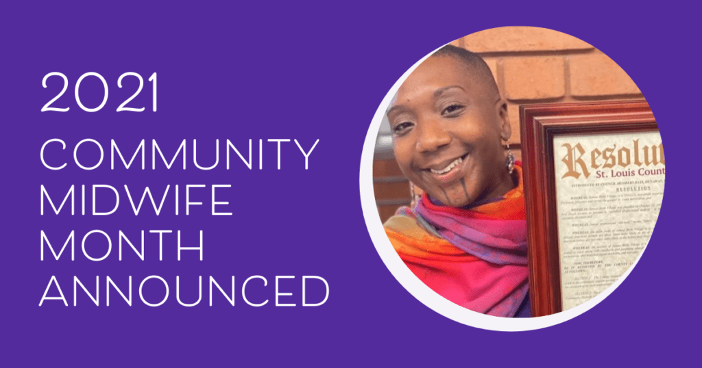 community midwife month saint louis