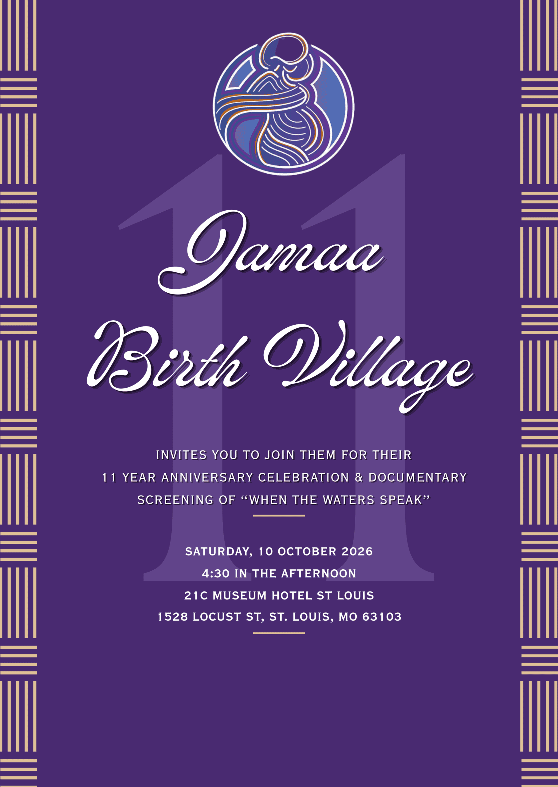 Jamaa Birth Village 11th Anniversary Premiere Invitation image