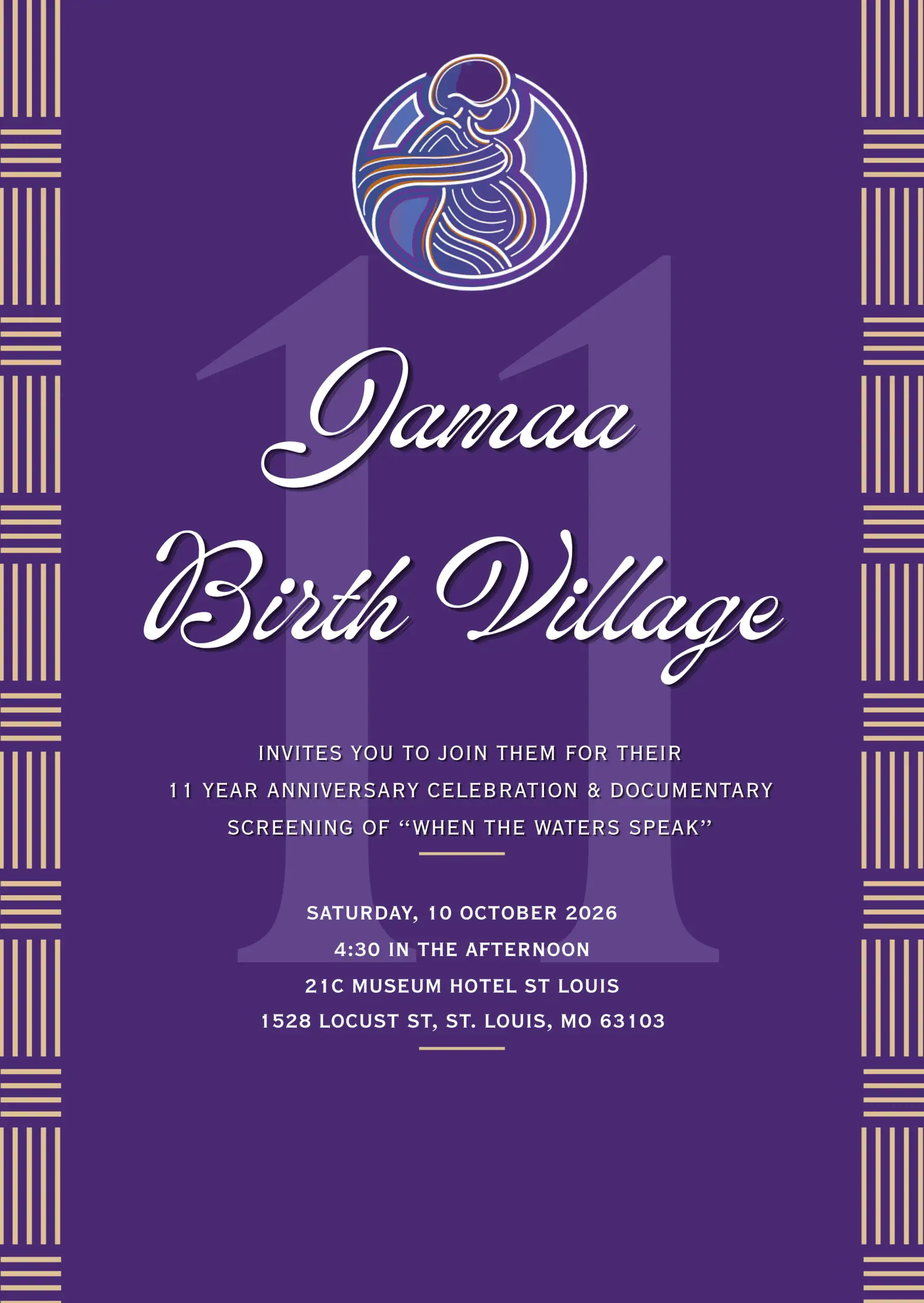 Jamaa Birth Village 11th Anniversary Premiere Invitation image